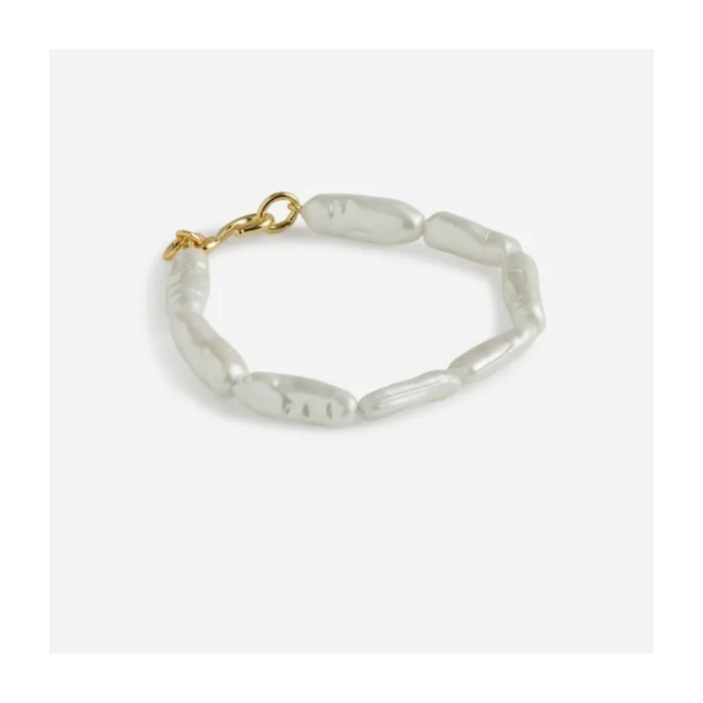Madewell Elongated Pearl Bead Bracelet
